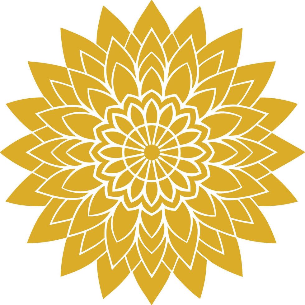 mandala art design line art vector
