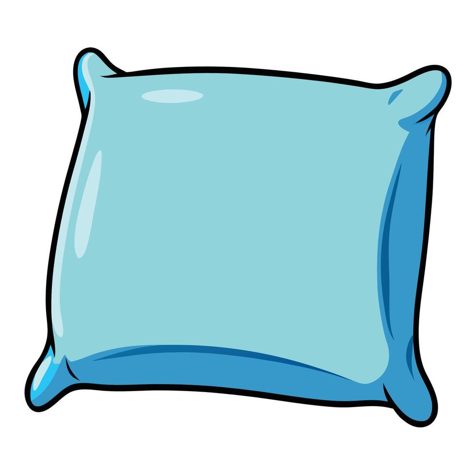 Illustration sleep pillow flat design vector