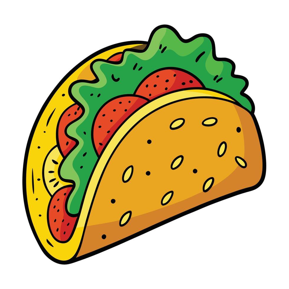 Healthy taco design vector
