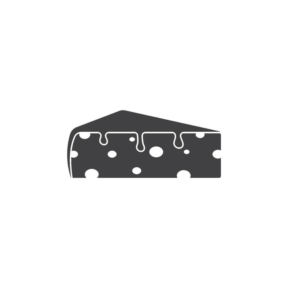 Cheese Logo Icon flat Design Template vector