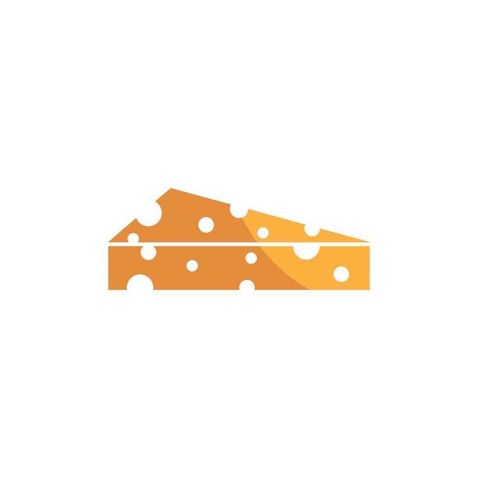 Cheese Icon flat Design Template vector