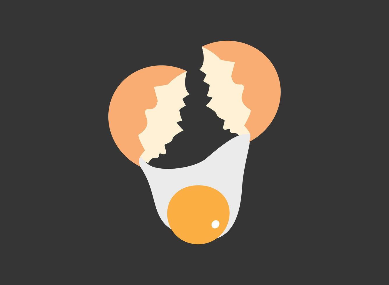 Illustration of an Crack Egg Cooking vector