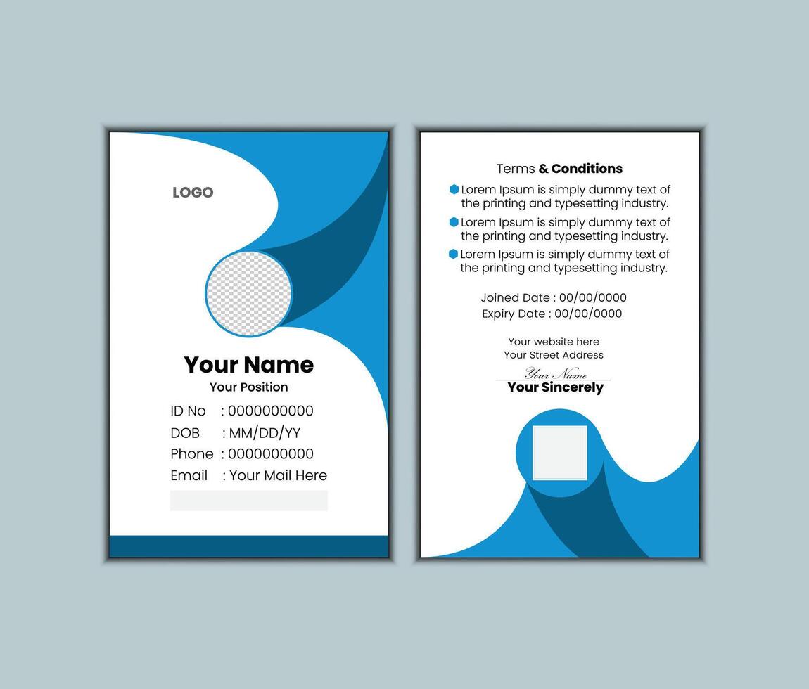 business id card design template vector