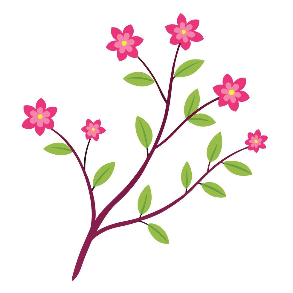 Creative Beautiful Cherry Blossom Sakura Illustration vector