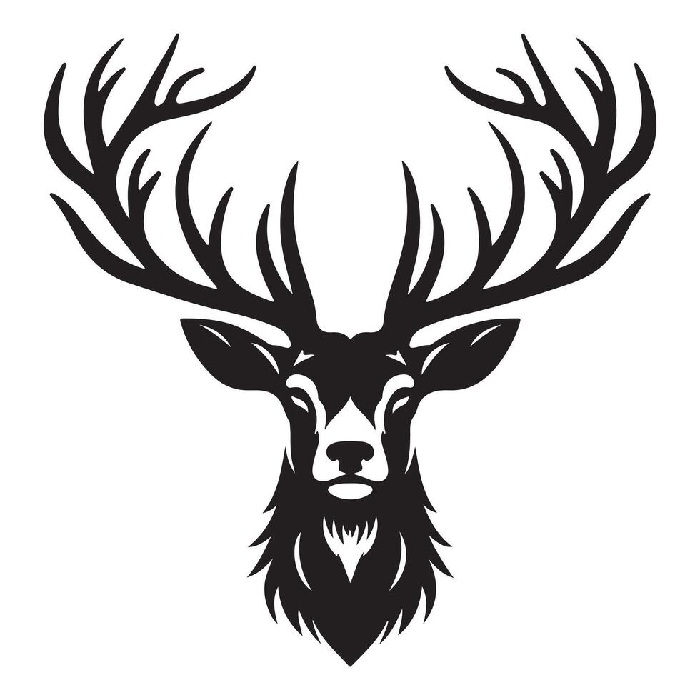 Stag Head Graphic vector
