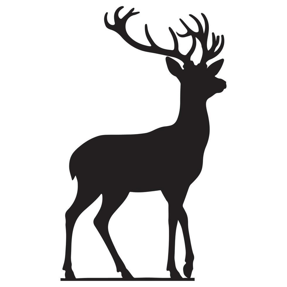 Buck Silhouette Art vector
