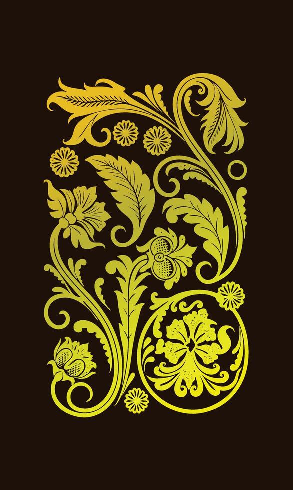 A set of Vintage premium floral vectorize design vector