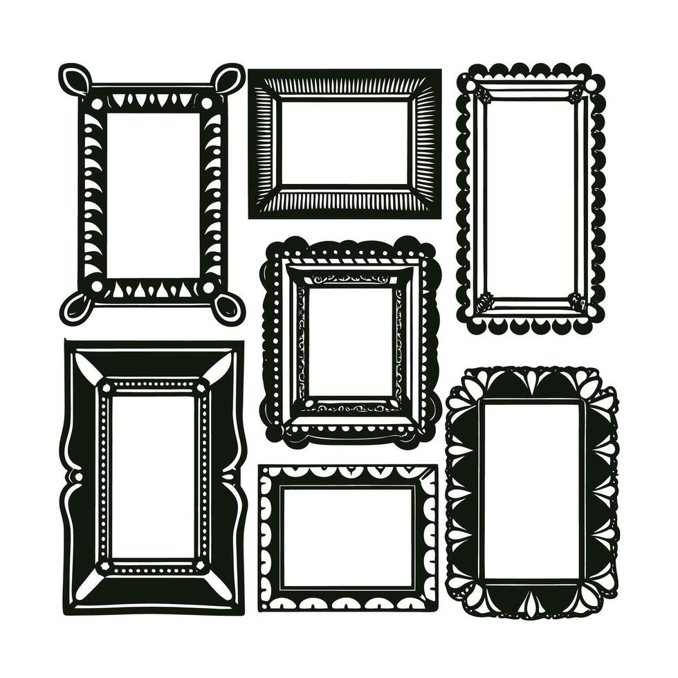 Victorian Inspired Vintage Frames Elegant Ornamental Borders vector