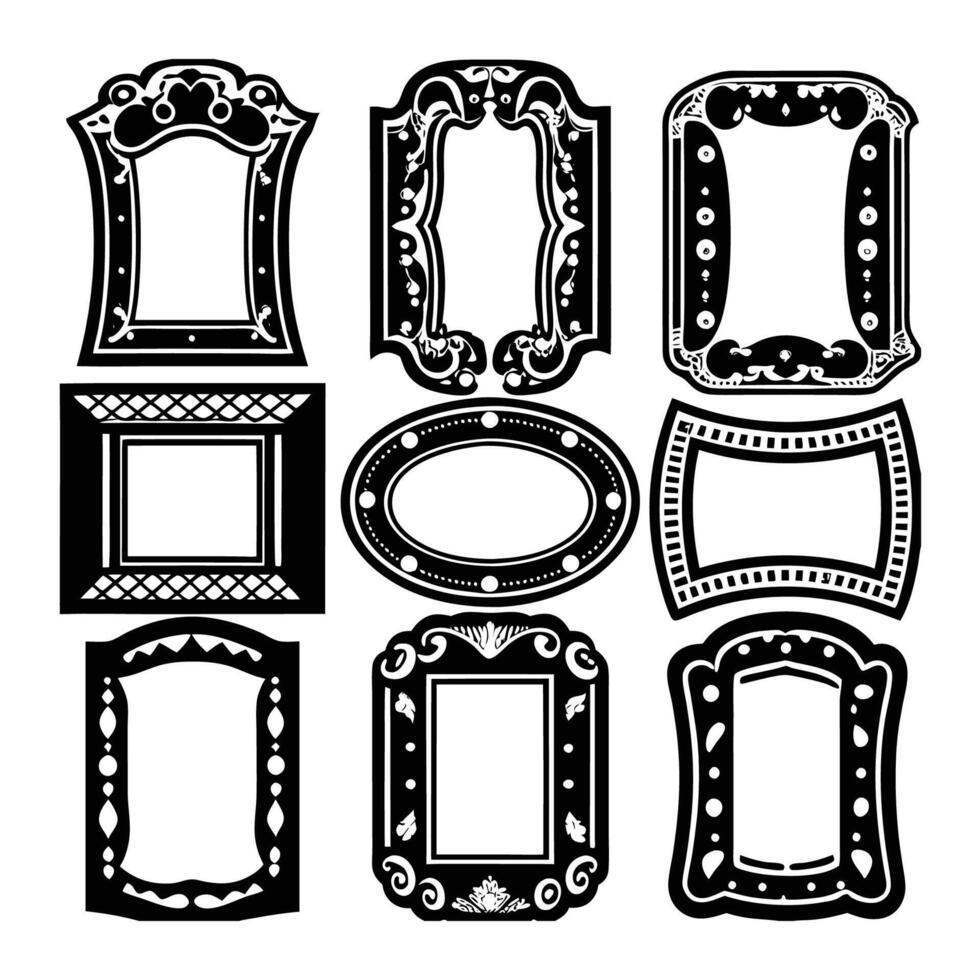 Elegant Vintage Frame Collection Classic Borders and Ornaments vector