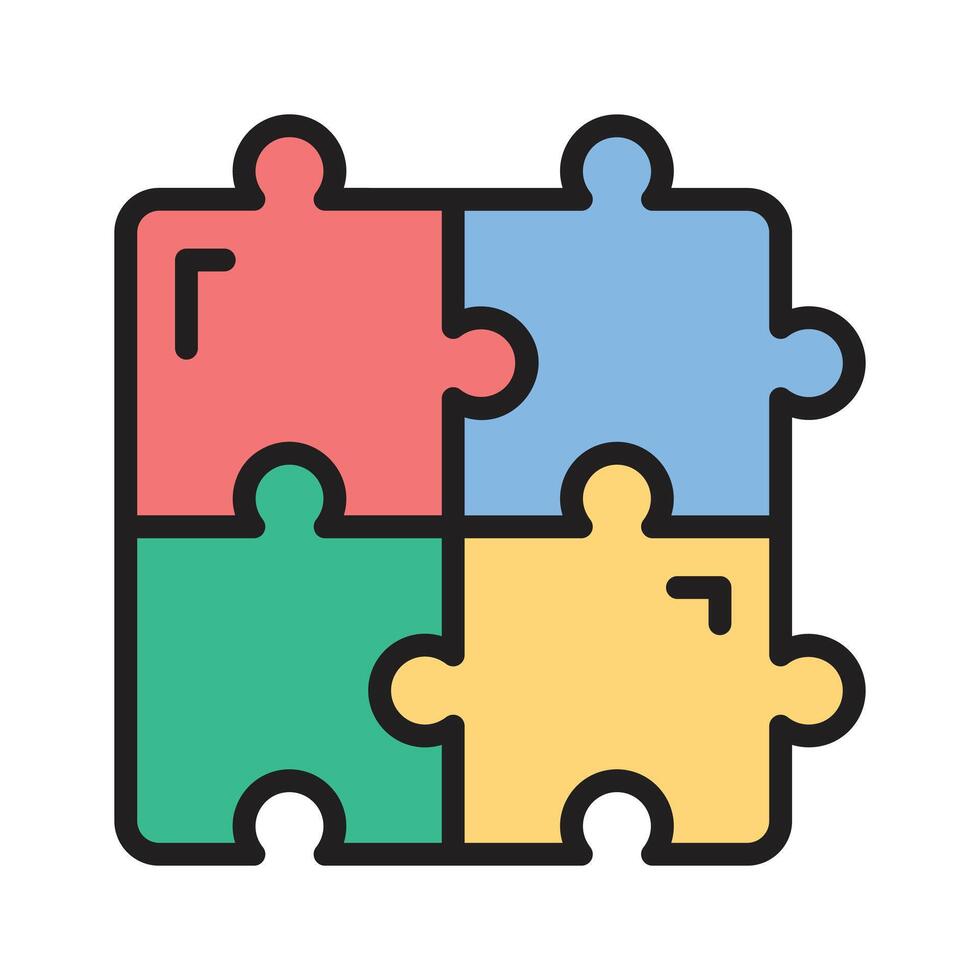 Take a look at this amazing icon of puzzle in modern style vector