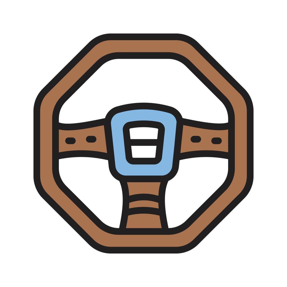 A steering wheel symbolizing driving, control, and racing games vector