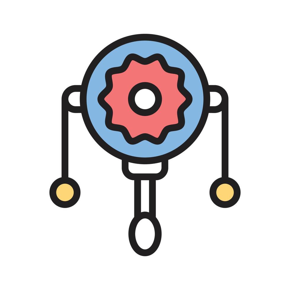 Check this amazing icon of rattle drum in modern style, vector