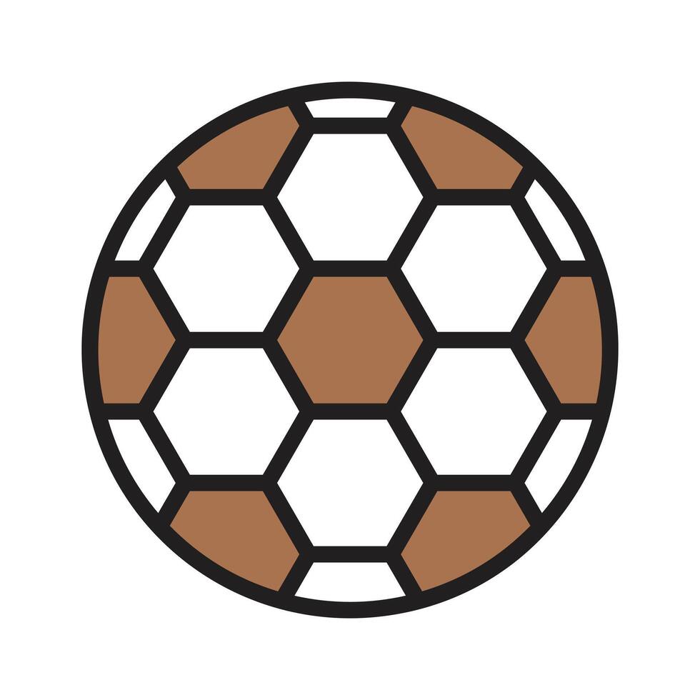 Classic soccer ball for sports and games, ready to use vector