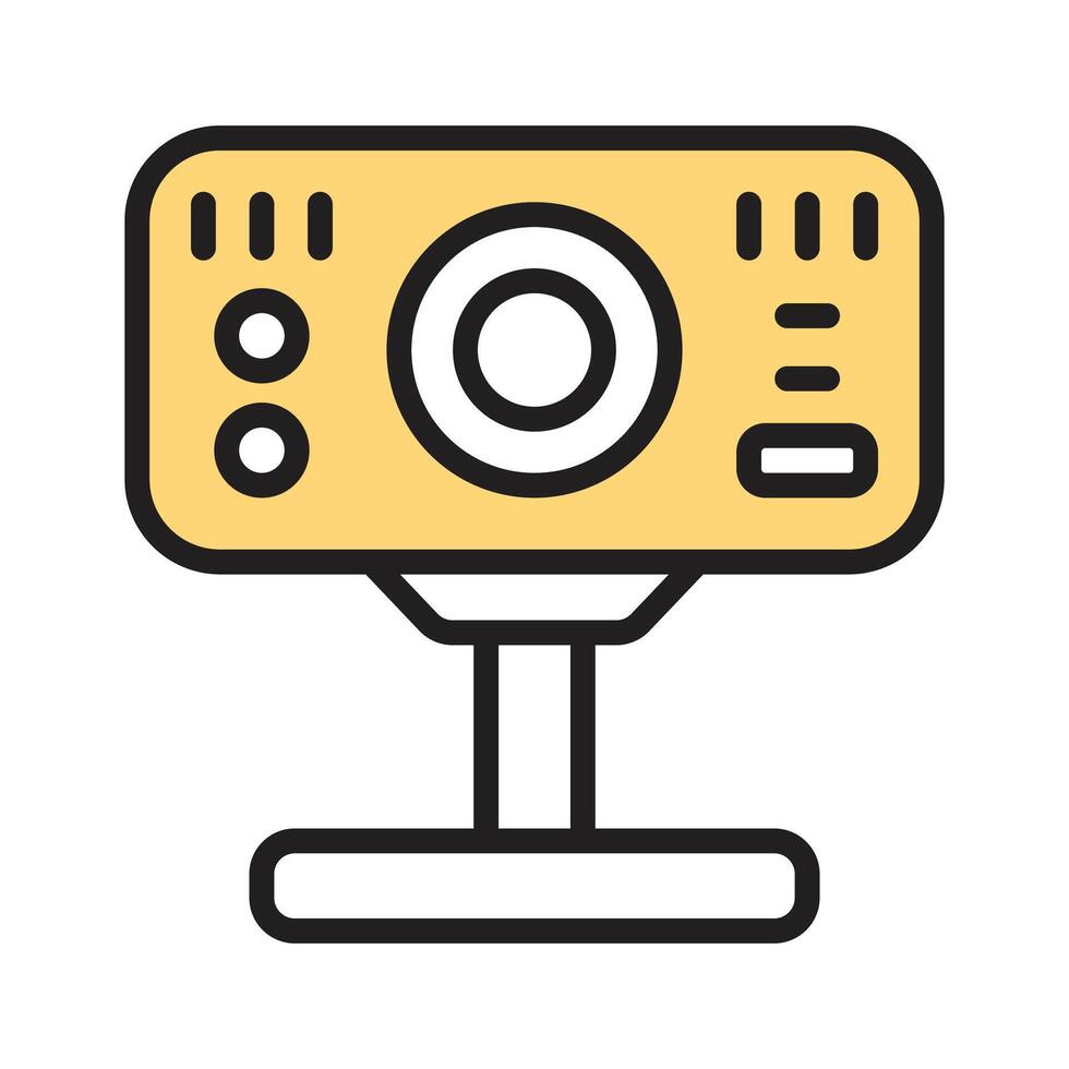 Grab this amazing icon of webcam in modern style, vector