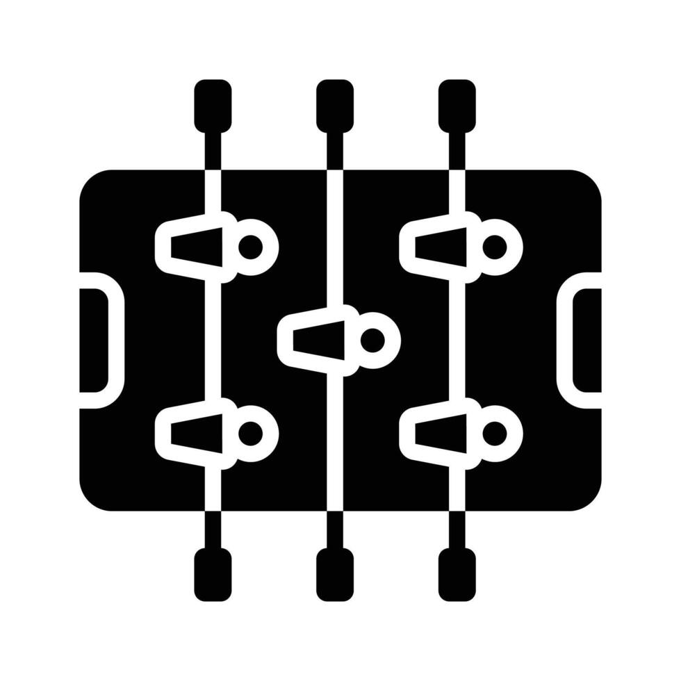 Take a look at this amazing icon of foosball table. vector