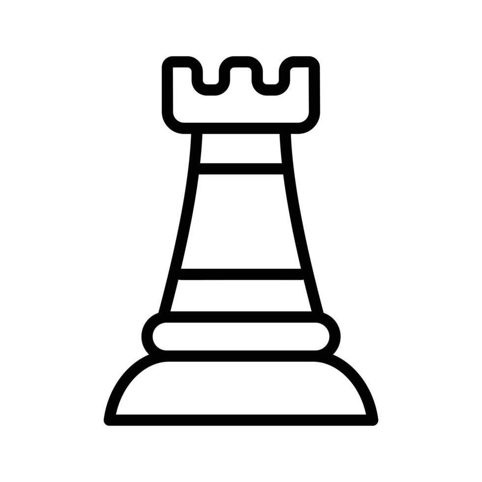 Grab this amazing icon of chess rook in trendy style.. vector