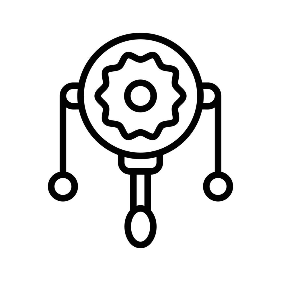 Check this amazing icon of rattle drum in modern style.. vector