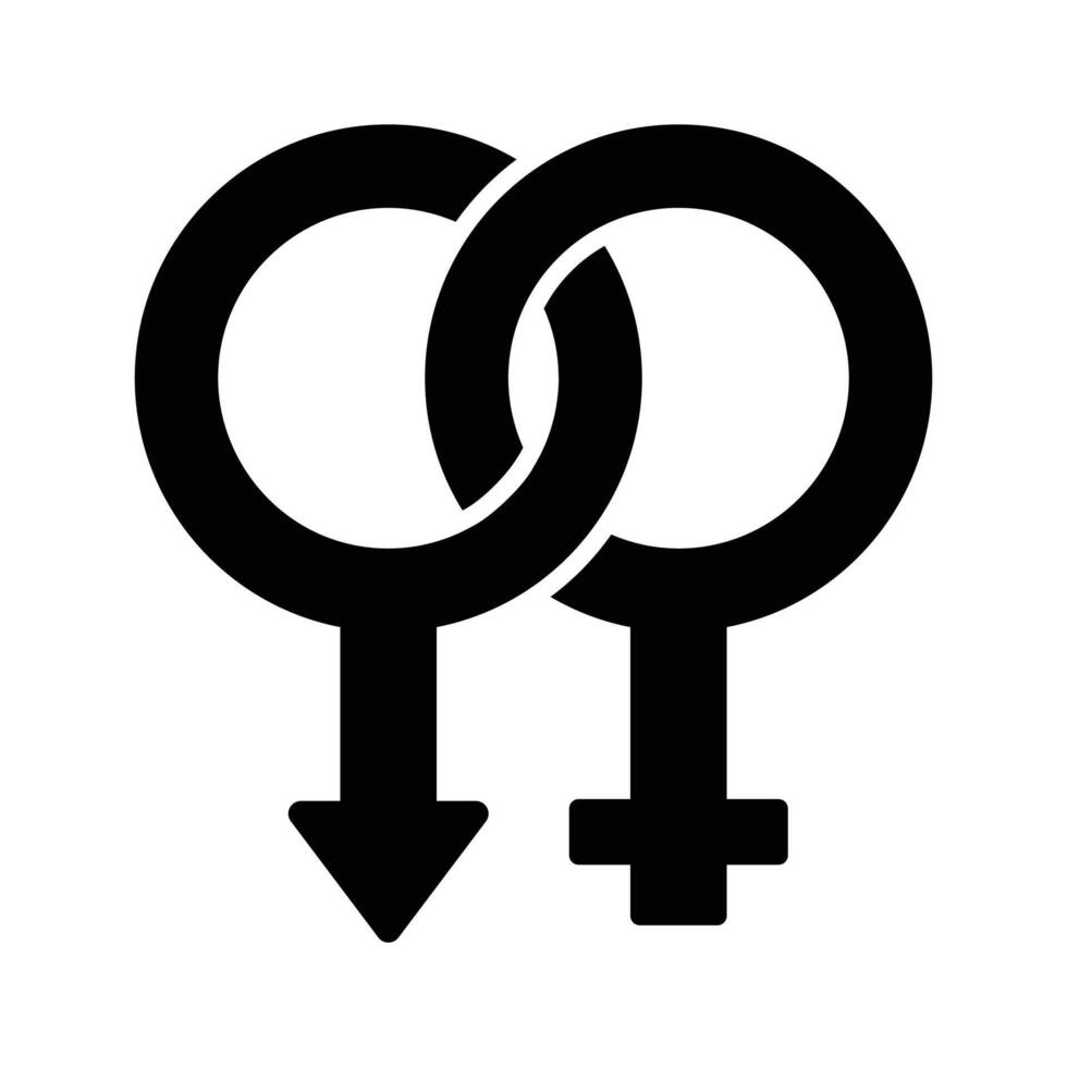 Male and female symbols representing gender in medical context..,., vector