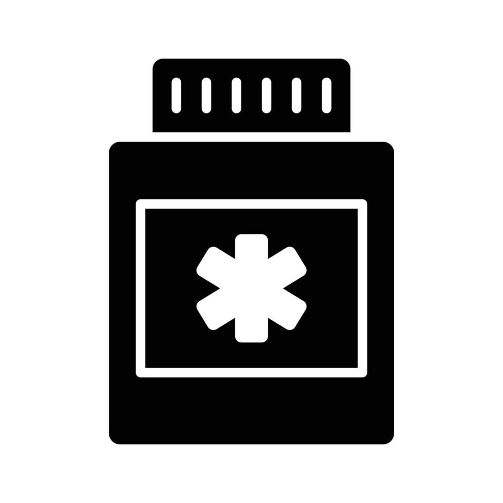 An amazing icon of pills jar, denoting medication, pharmacy, and health care essentials...,., vector