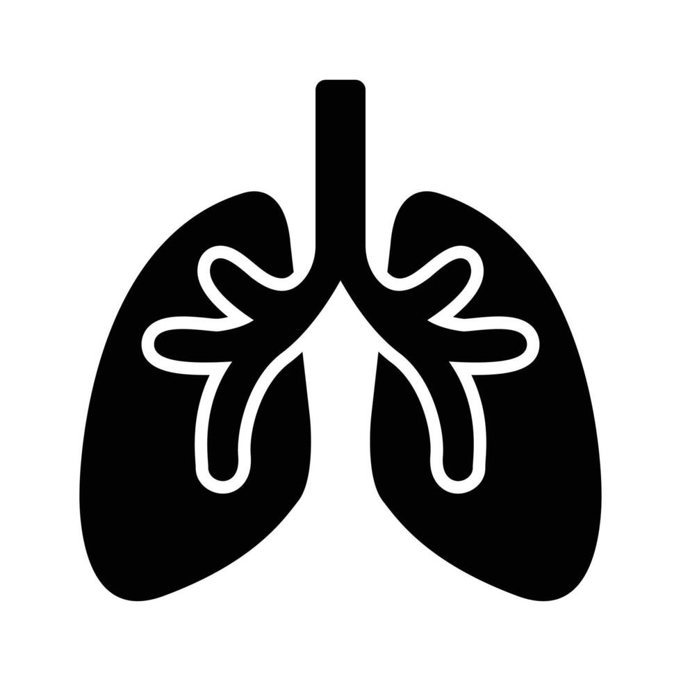 An amazing icon of human lungs, ready to use ..,., vector