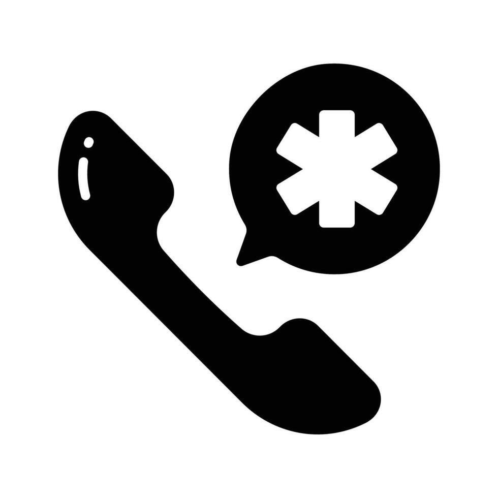 Medical emergency call design in trendy style..,., vector