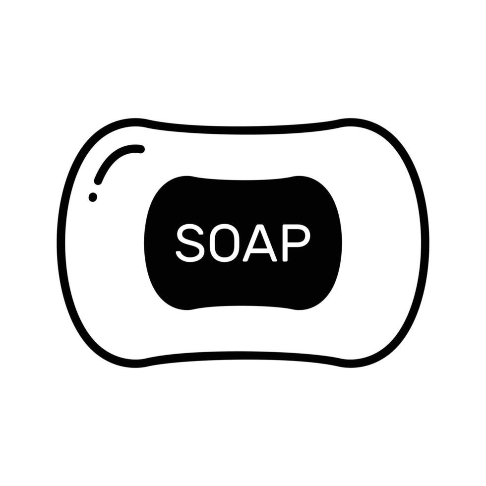 An amazing of soap bar in editable style, hygiene equipments..,., vector