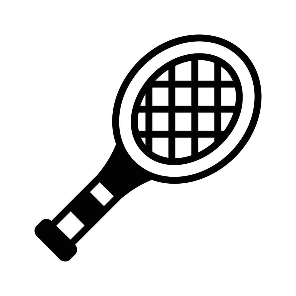 Tennis racket symbolizing sports, recreation, and outdoor activities.,. vector