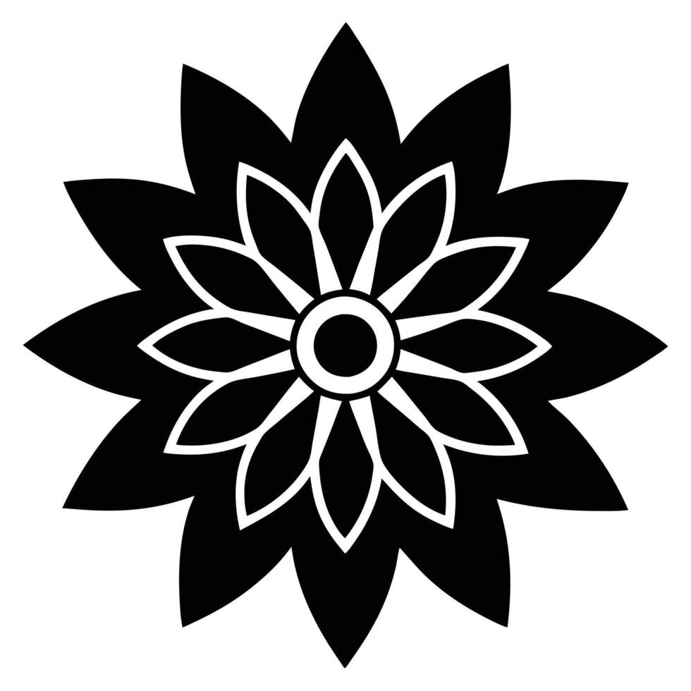 Mandalas in Line Art design vector