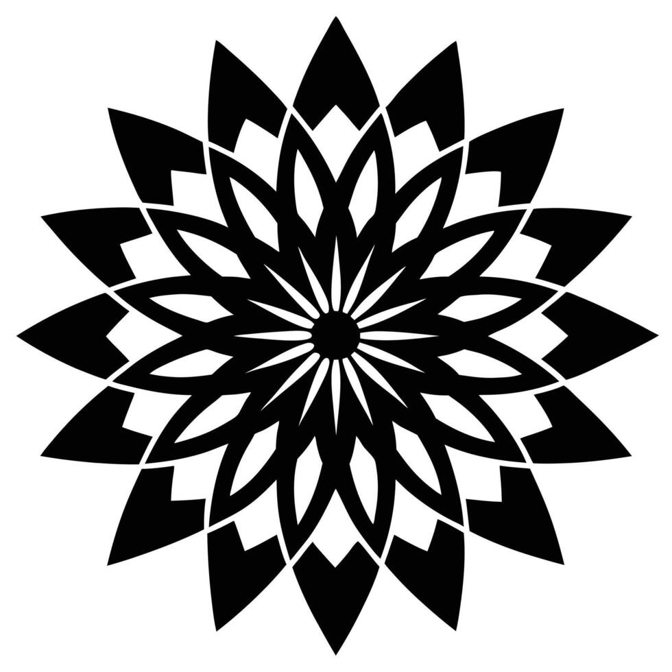 Mandalas in Line Art vector