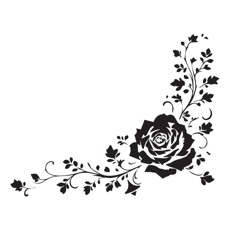 Classic Floral Motifs for Paper Decorations vector