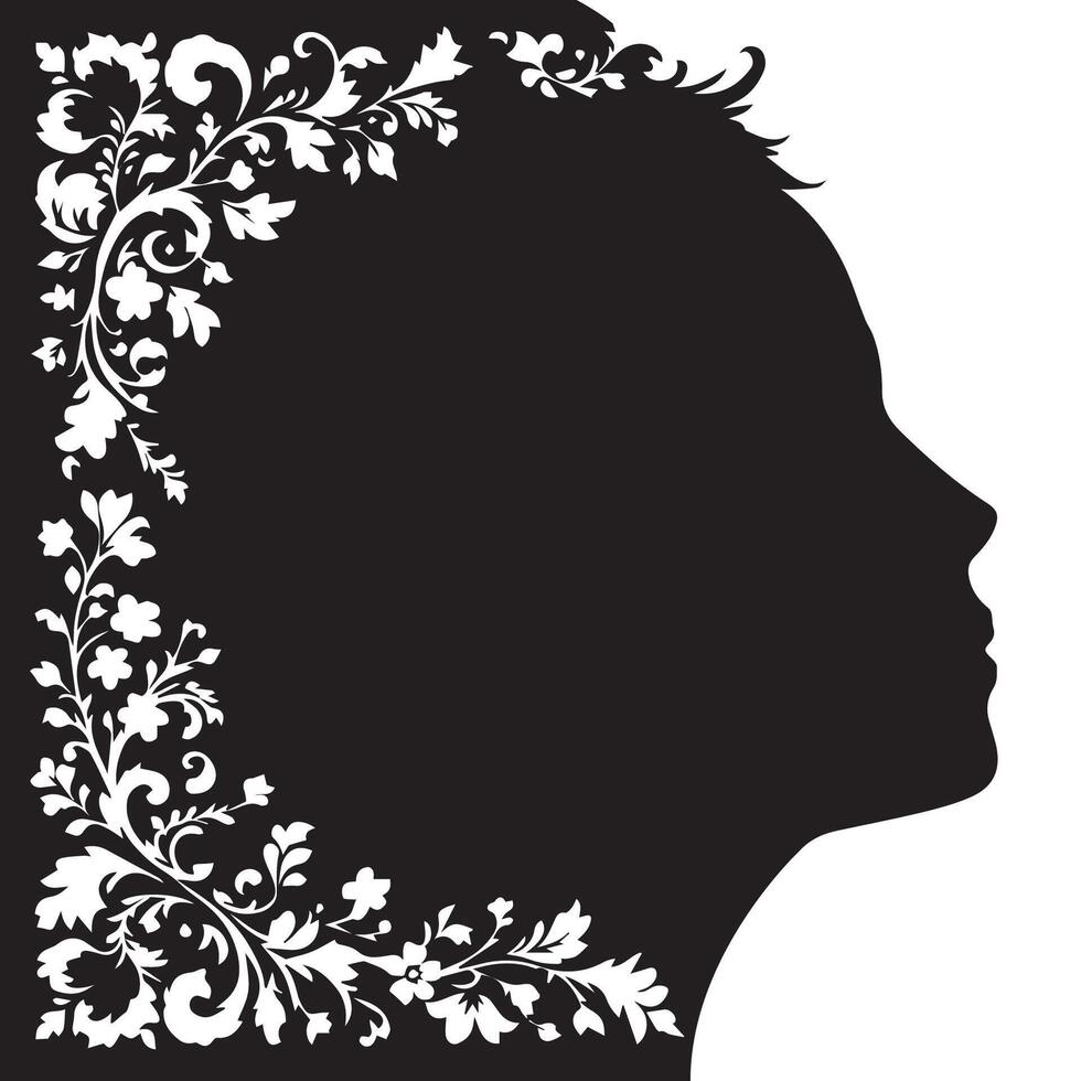 The Art of an Elegant and Aesthetic Woman Silhouette vector