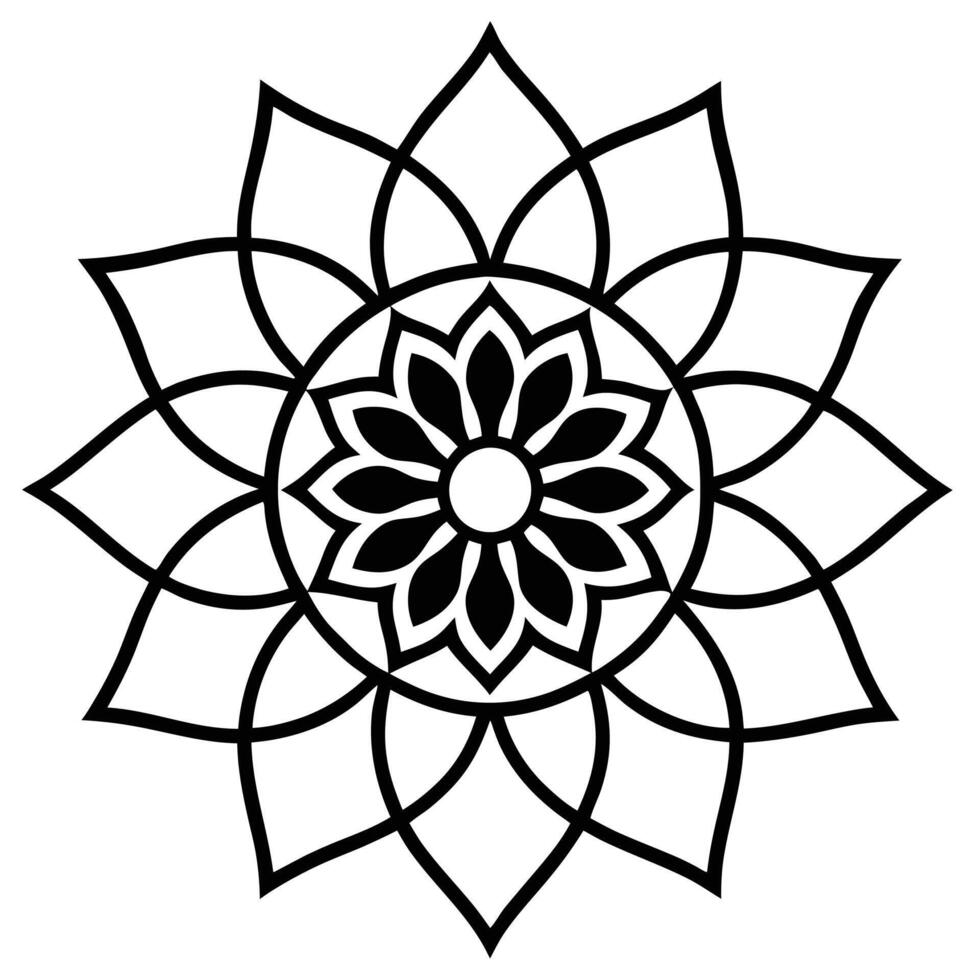 How Mandala Silhouettes Enhance Your Creative Expression vector
