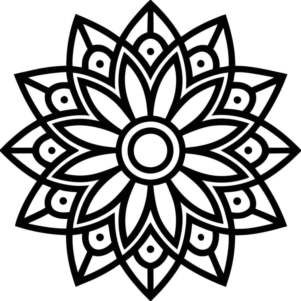 Unique Mandala Silhouettes to Elevate Your Artwork Collection vector