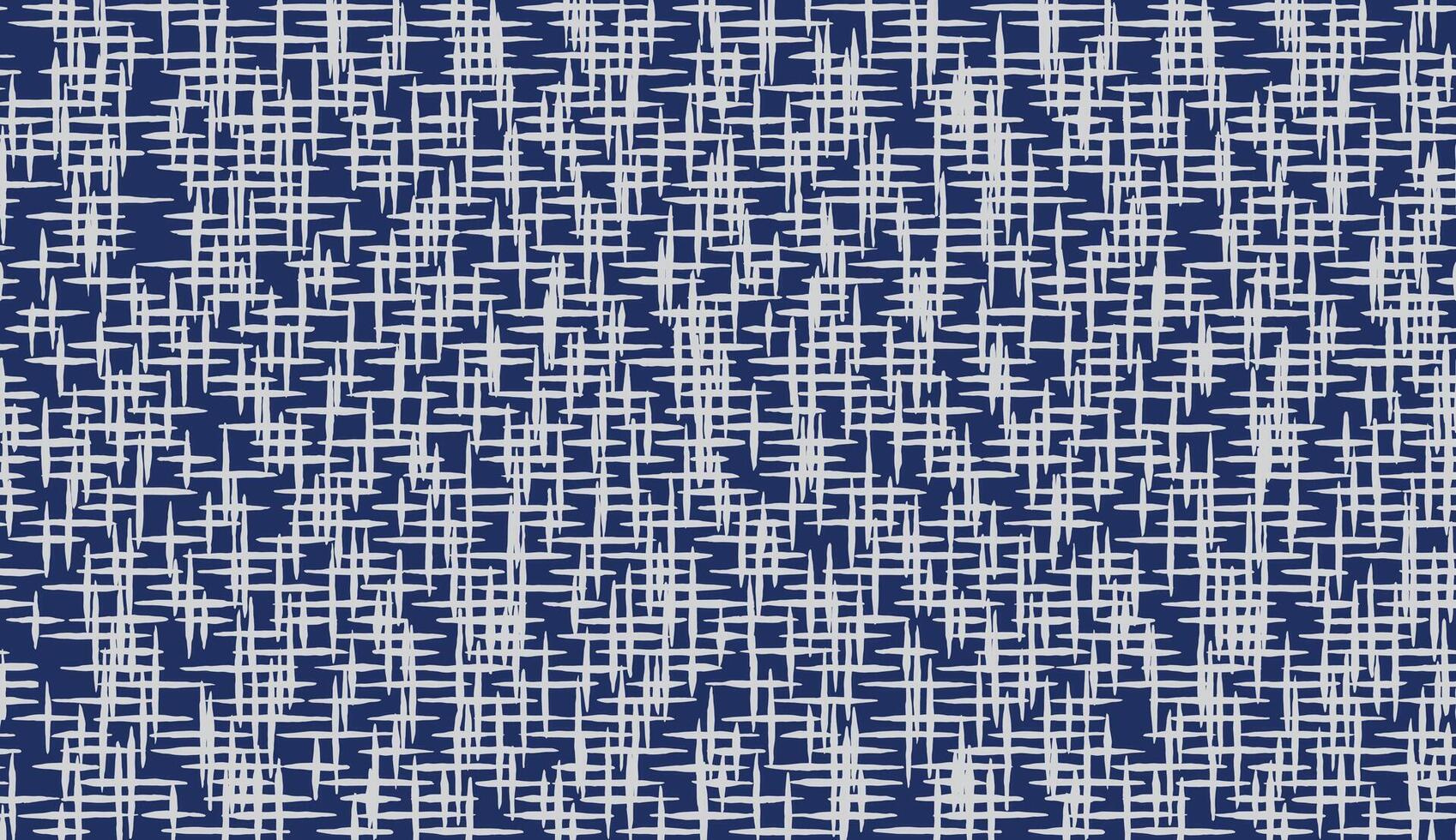Crafted hand drawn brush line abstract cross line pattern, Japanese folk and Ethnic wood carving, engraving, weaving, basketry textured surface background, simple graphic for fabric, textile, carpet vector