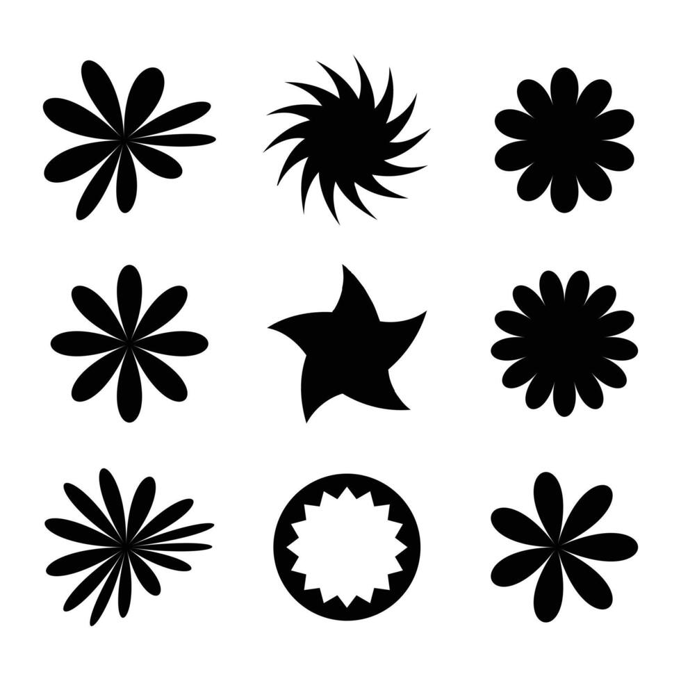 flower shape package design vector