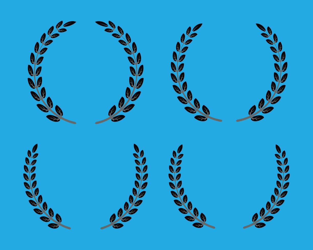 Decorative leaf elements set collection vector