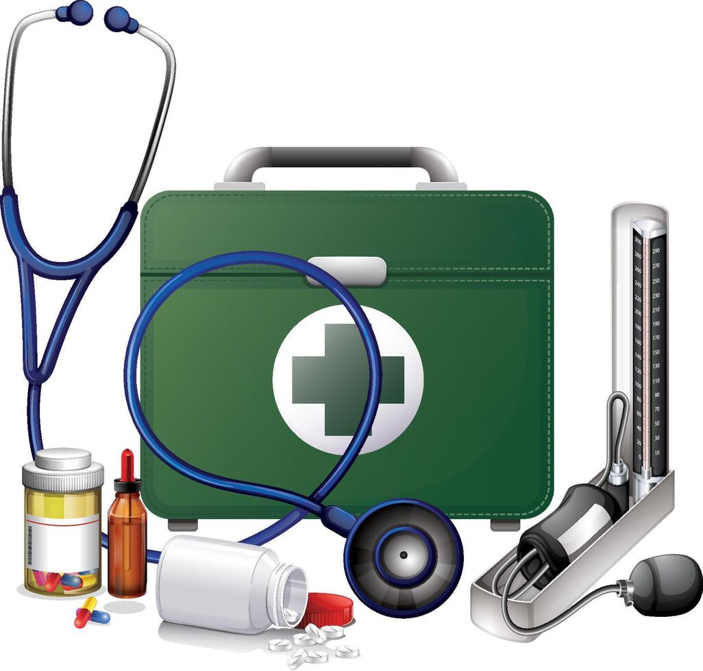 Doctor and Medical Tools Pack vector