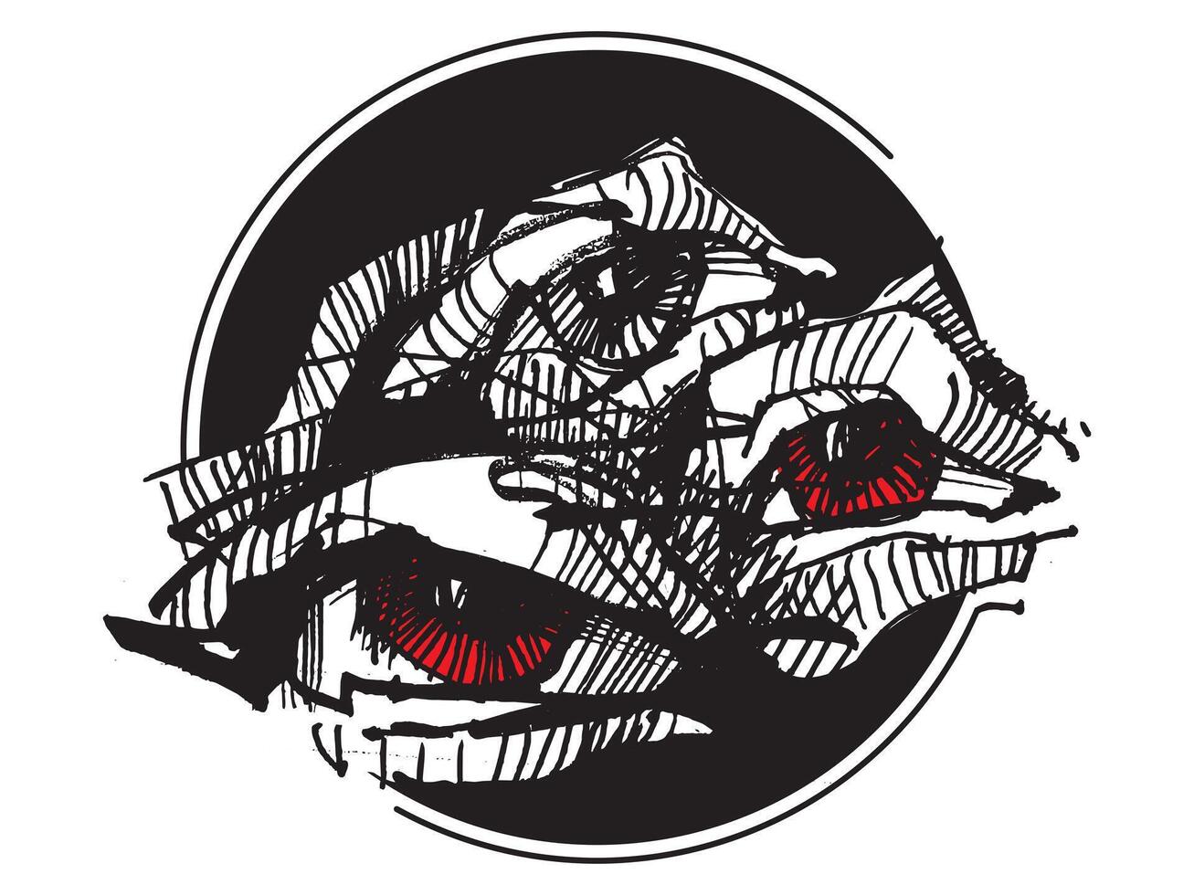 Eyes. Different views of the world. The worldview of the individual. A look into the future vector