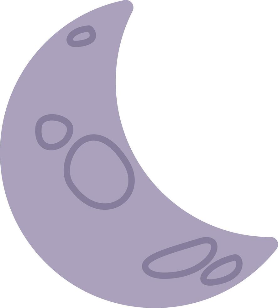 illustration of half moon vector
