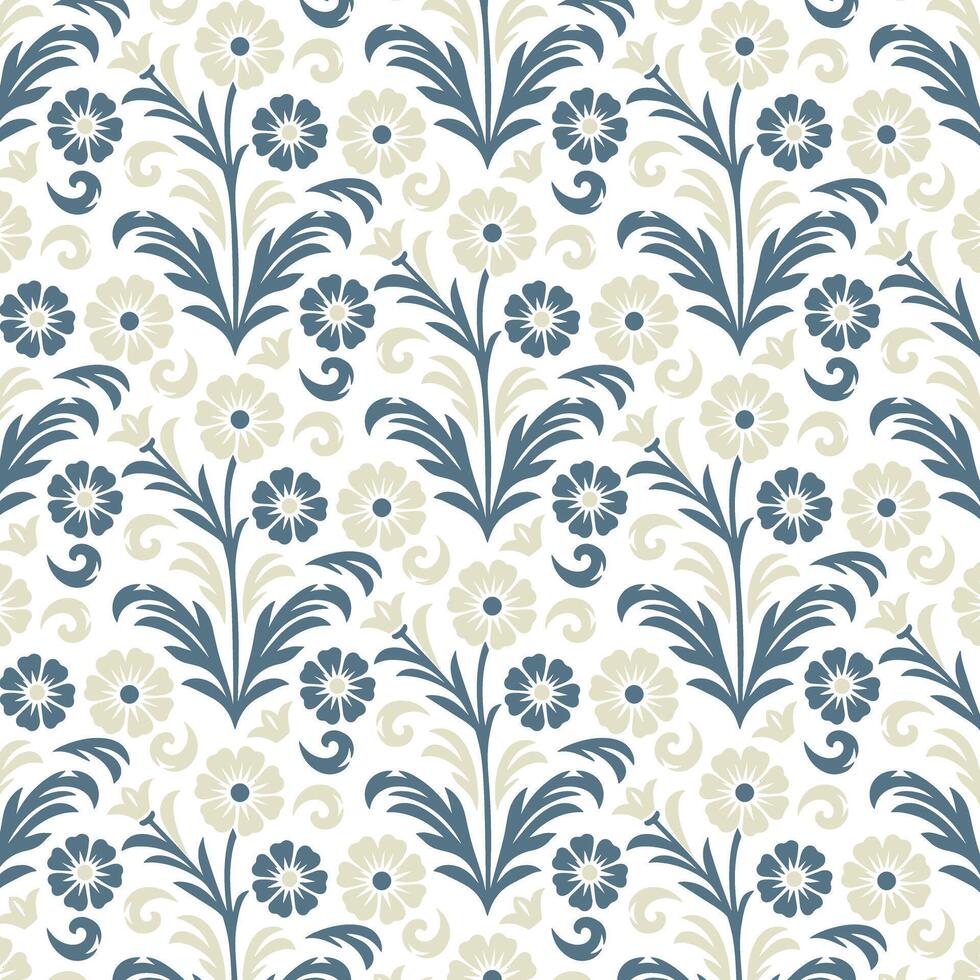 stylish tropical floral pattern with soft botanical motifs for wrapping textiles and fashion fabric vector