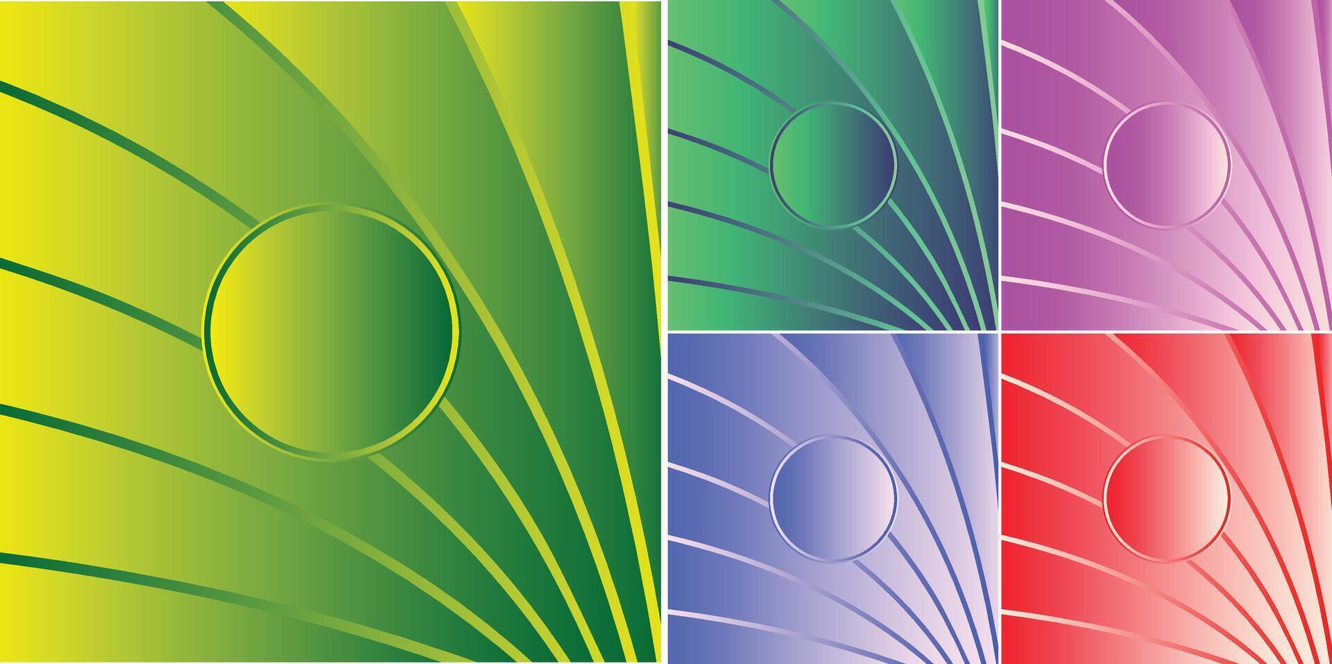 Abstract blue and green red pink technology geometric background with stripes line. Modern futuristic background vector