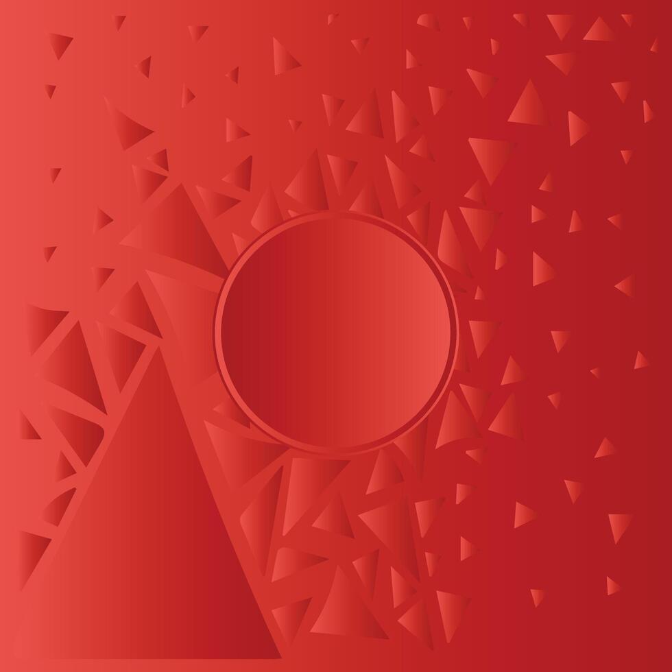 Abstract red gradient geometric background. Modern futuristic background . Can be use for banners, headers, presentations, and wallpaper backgrounds vector