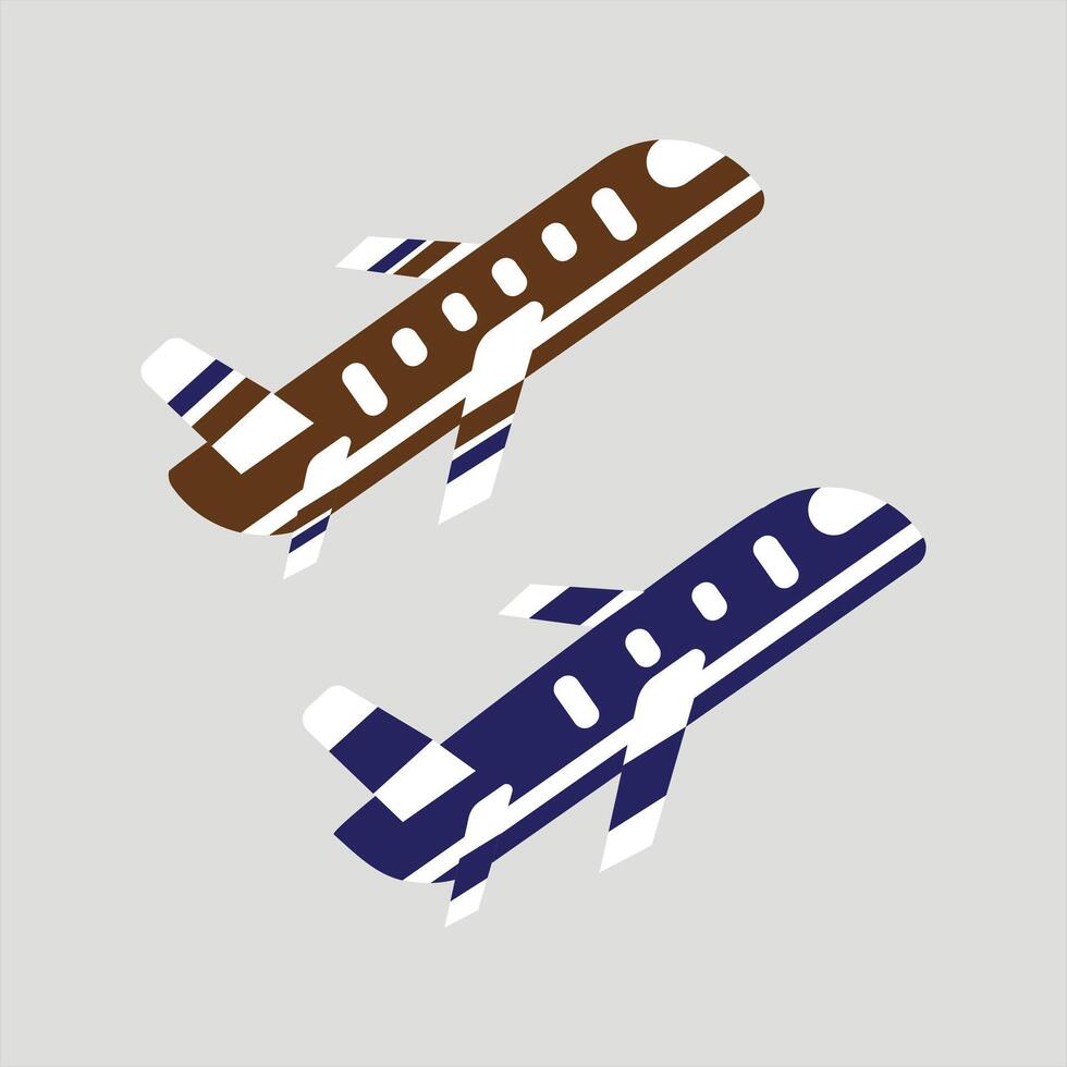 Airplane flying design on a white background vector
