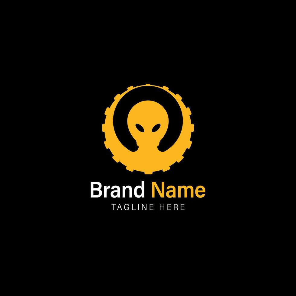 Octopus Gear Logo Design. Best for Mechanic and Tech Branding vector