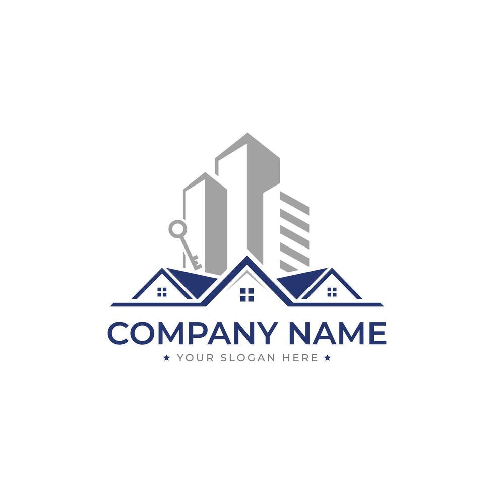 Real Estate Properties Logo Design. Modern and Professional Branding for Realtors vector