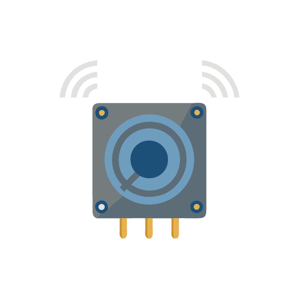 Compact Piezoelectric Buzzer Icon for Devices 55902934 Vector Art at ...
