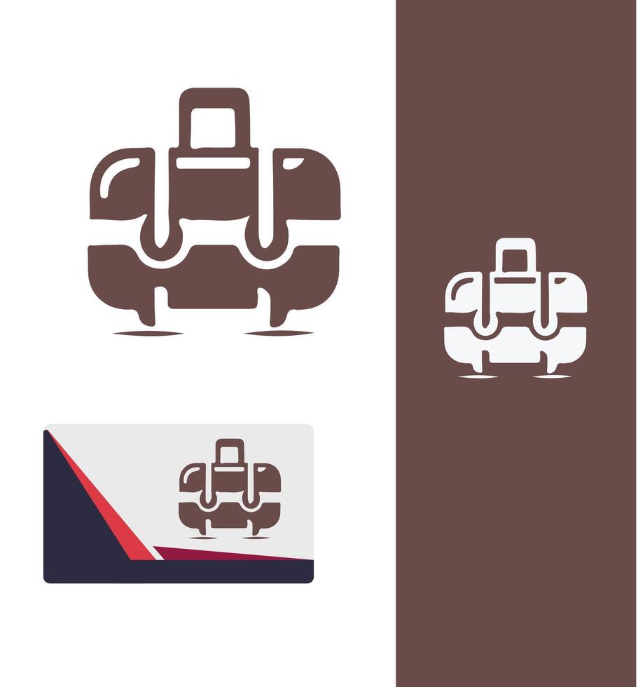 Luxe Carry luggage logo vector