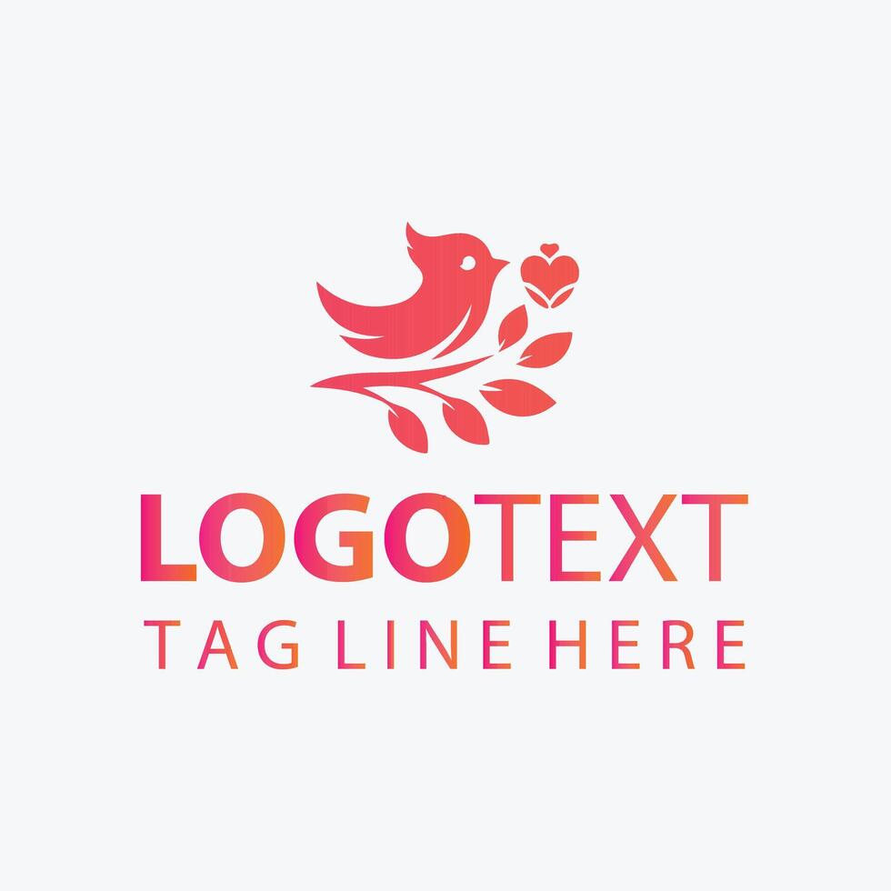 Love Bird Haven Logo Design vector