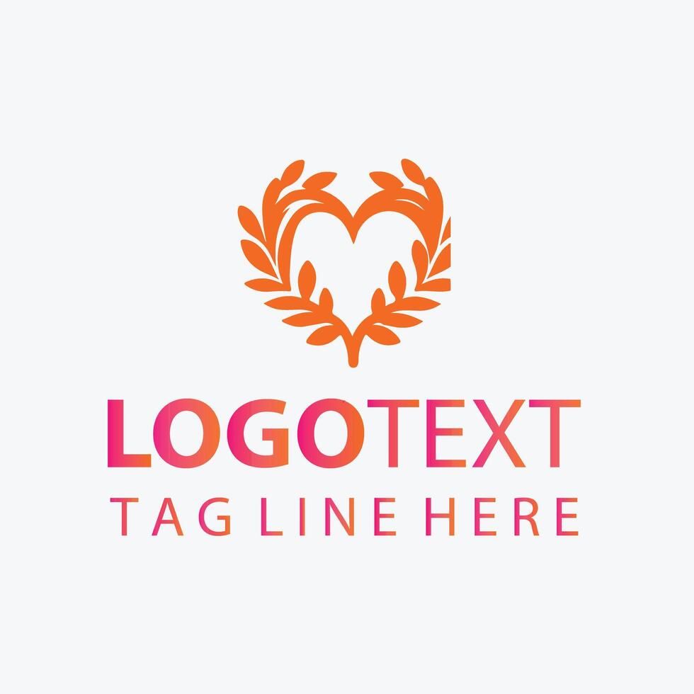 Feathered Affection Love Bird Logo Design vector