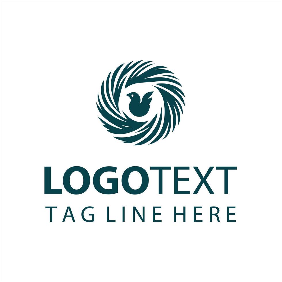Happy Nest Logo Design vector